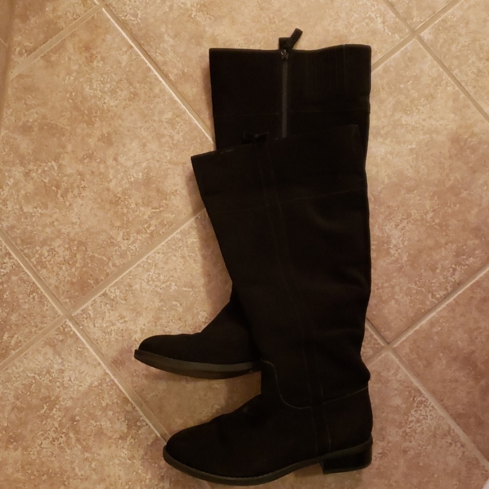 Torrid wide calf suede riding boots